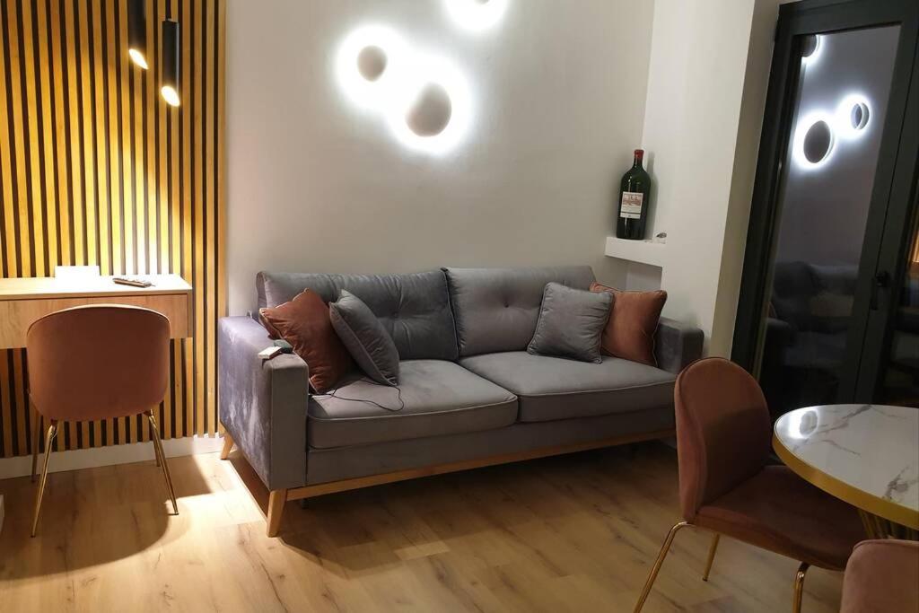 Część wypoczynkowa w obiekcie EcoStay-Serenity,business class apartment by the sea in Alimos Kalamaki