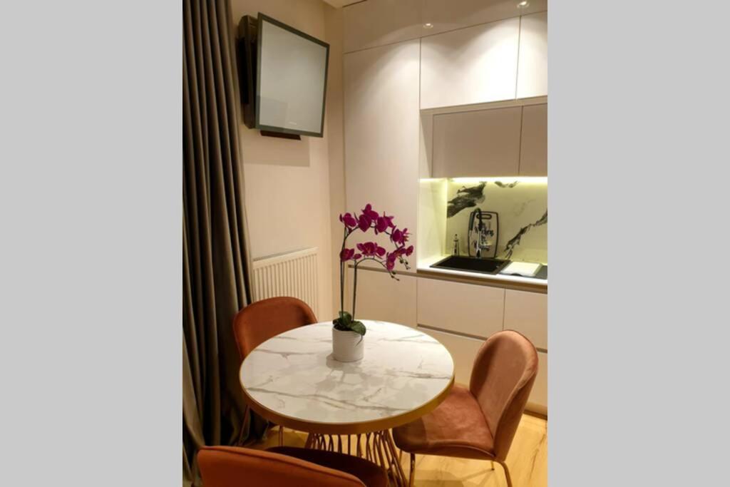 Kuchnia lub aneks kuchenny w obiekcie EcoStay-Serenity,business class apartment by the sea in Alimos Kalamaki