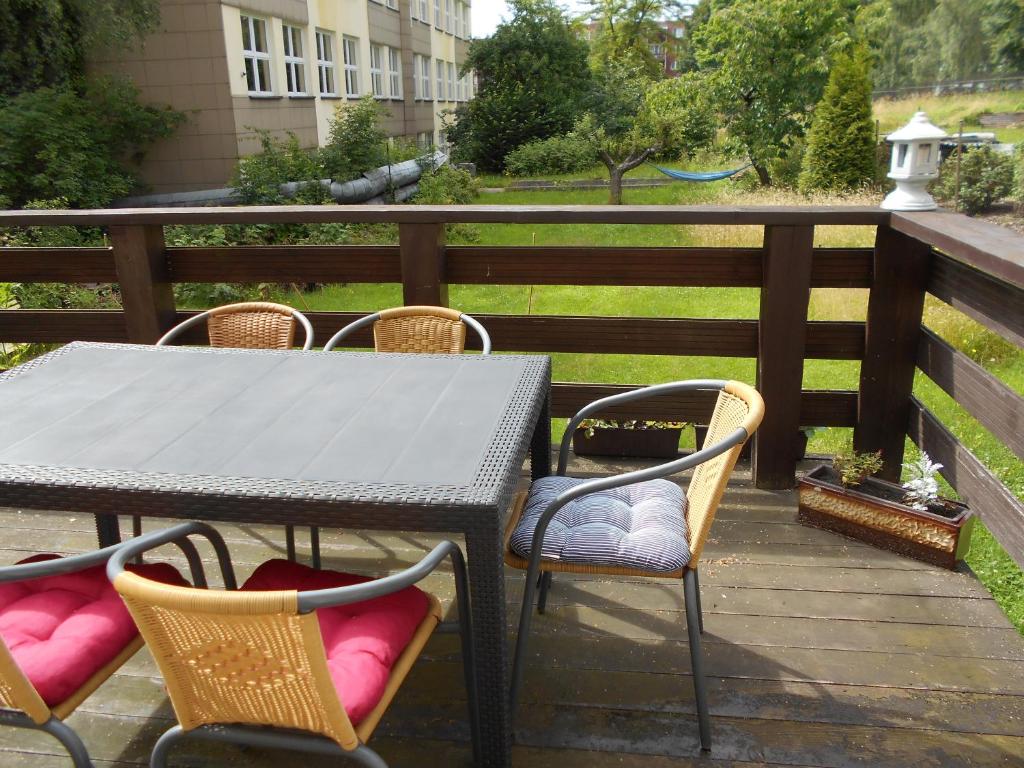 Balkón nebo terasa v ubytování Ubytování ve Frýdku