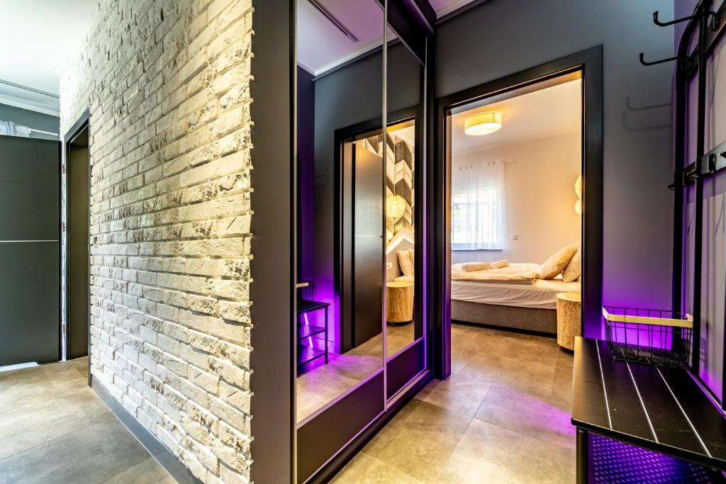 Posteľ alebo postele v izbe v ubytovaní Apartamenty Pod Gondola Świeradów