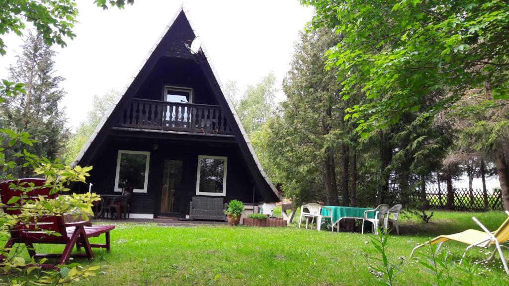 Zahrada ubytování Finnhaus Neubauer