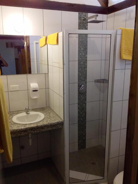 Koupelna v ubytování Hosteria La Terraza