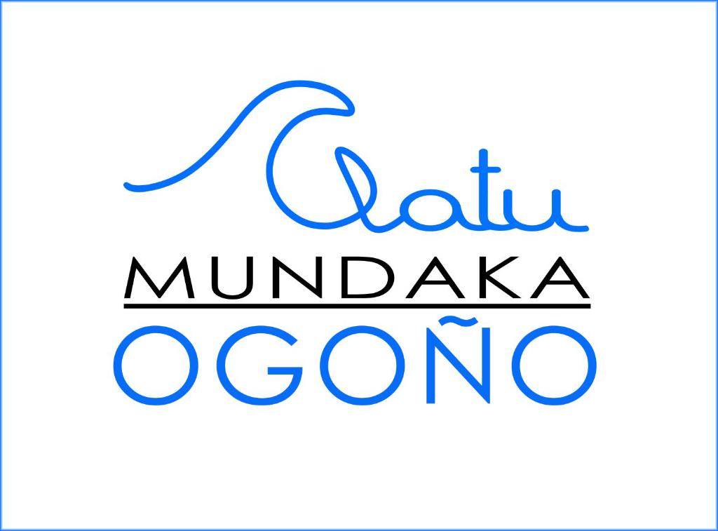a close up of the words olin mauritania oiomota in at Apartamento Ogoño in Mundaka