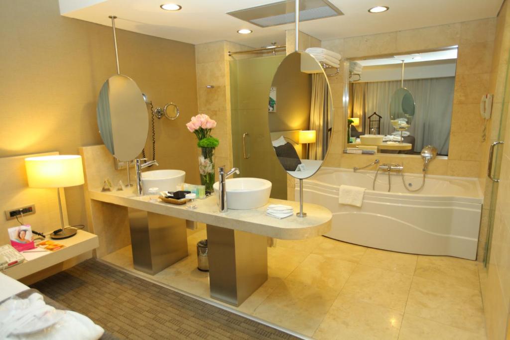 Koupelna v ubytování CPAnkara Hotel