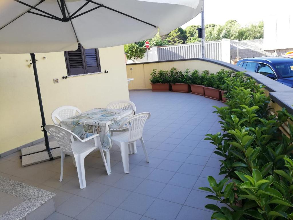 En balkon eller terrasse på Bilocale Savonarola