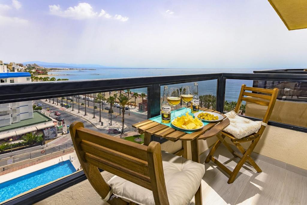 Balkón nebo terasa v ubytování Benalmádena, Estudio Aloha Playa vacaciones en el mar