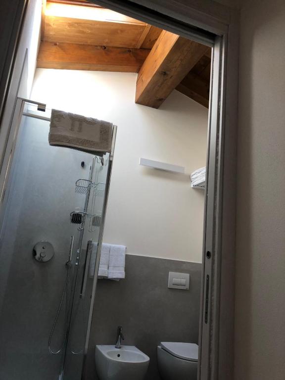 Koupelna v ubytování B&B Stella Alpina