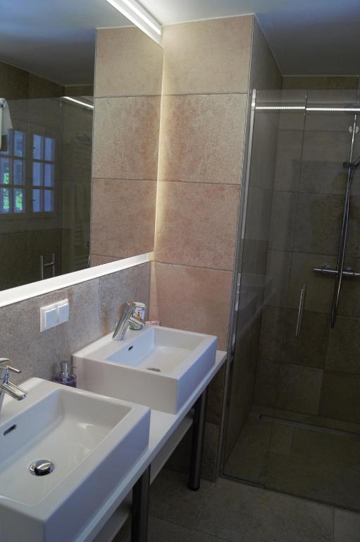 Kúpeľňa v ubytovaní LANDSITZ OBERHOF petit hôtel