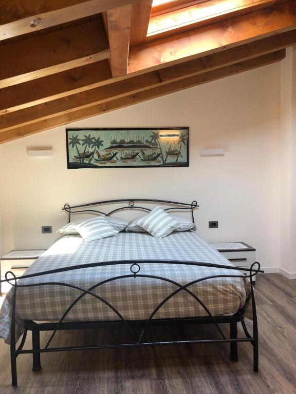 Postel nebo postele na pokoji v ubytování B&B Stella Alpina