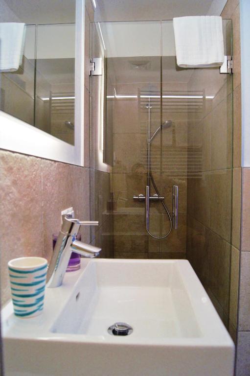 Kúpeľňa v ubytovaní LANDSITZ OBERHOF petit hôtel