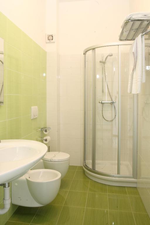 Koupelna v ubytování La Zagara Hotel