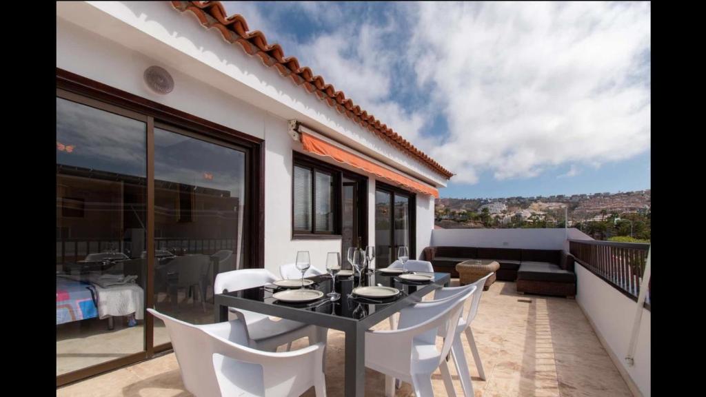Balkón alebo terasa v ubytovaní 3 bedroom penthouse