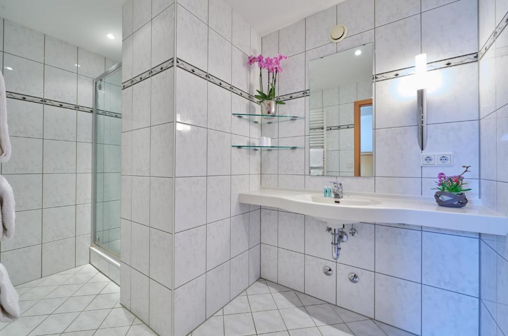 Koupelna v ubytování City Appartementhotel