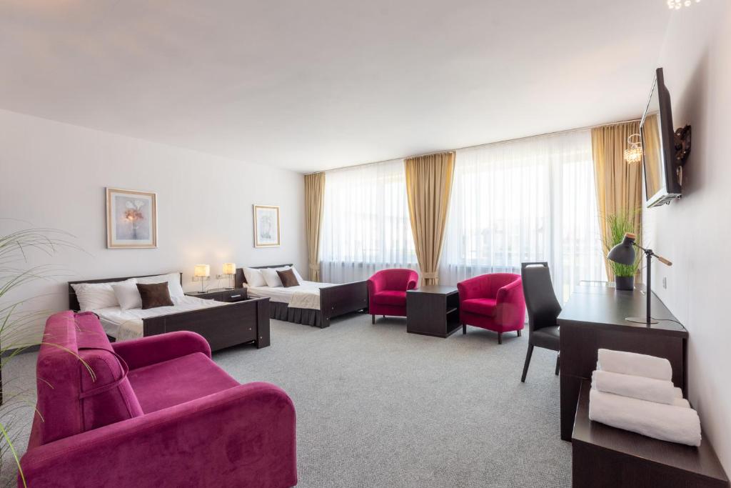 Posezení v ubytování Hotel Jan