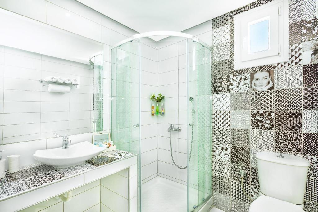 Koupelna v ubytování Anna Hotel