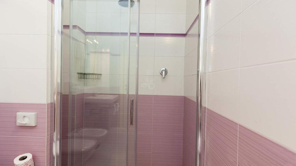 Koupelna v ubytování Hotel Lis