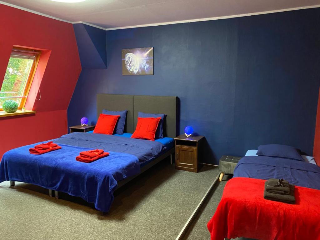 Posteľ alebo postele v izbe v ubytovaní Hostel Galaxy