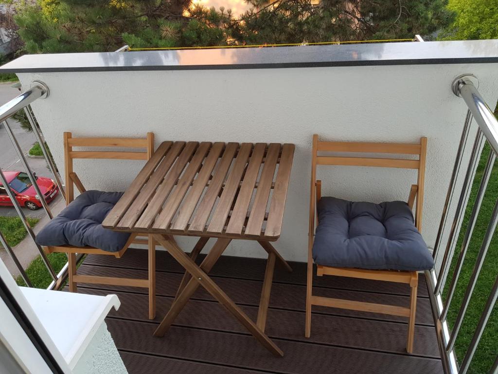 Balkon lub taras w obiekcie MarSim Lux apartman Zagreb