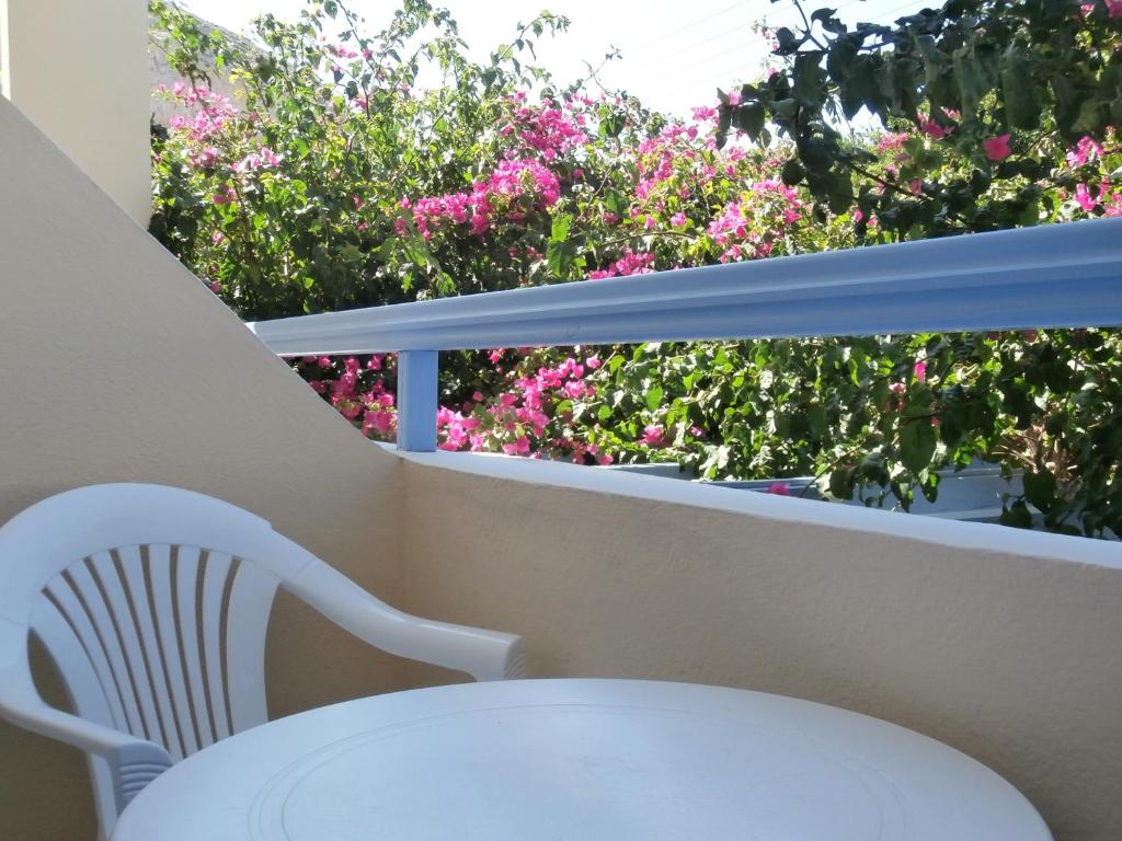 Un balcón o terraza en Narkissos Hotel