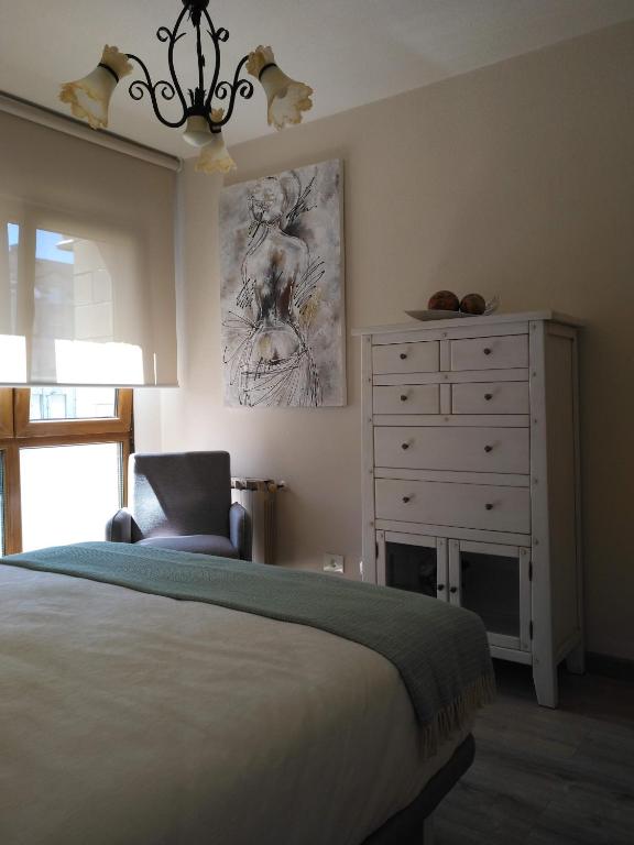 Postel nebo postele na pokoji v ubytování Apartamento El Manin