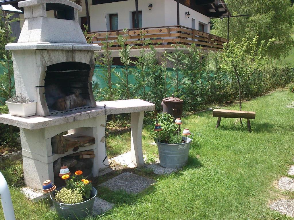 Zahrada ubytování B&B La Genzianella