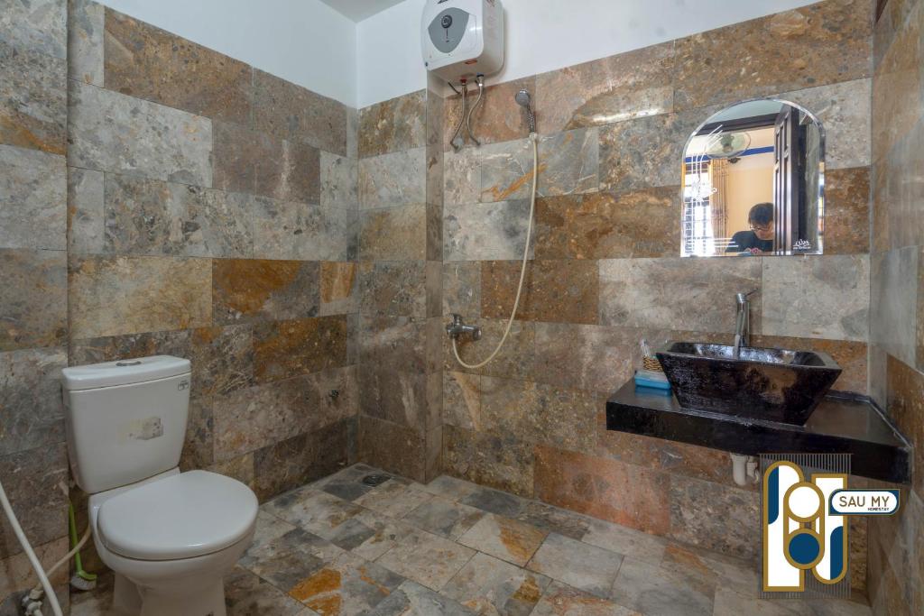 Koupelna v ubytování Sau My Homestay