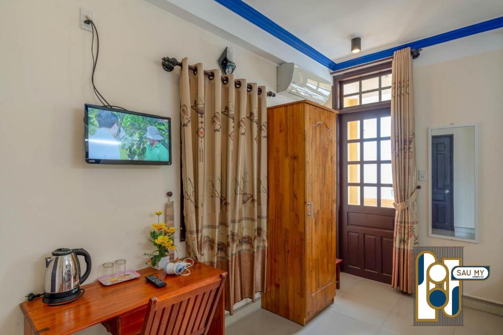 TV a/nebo společenská místnost v ubytování Sau My Homestay