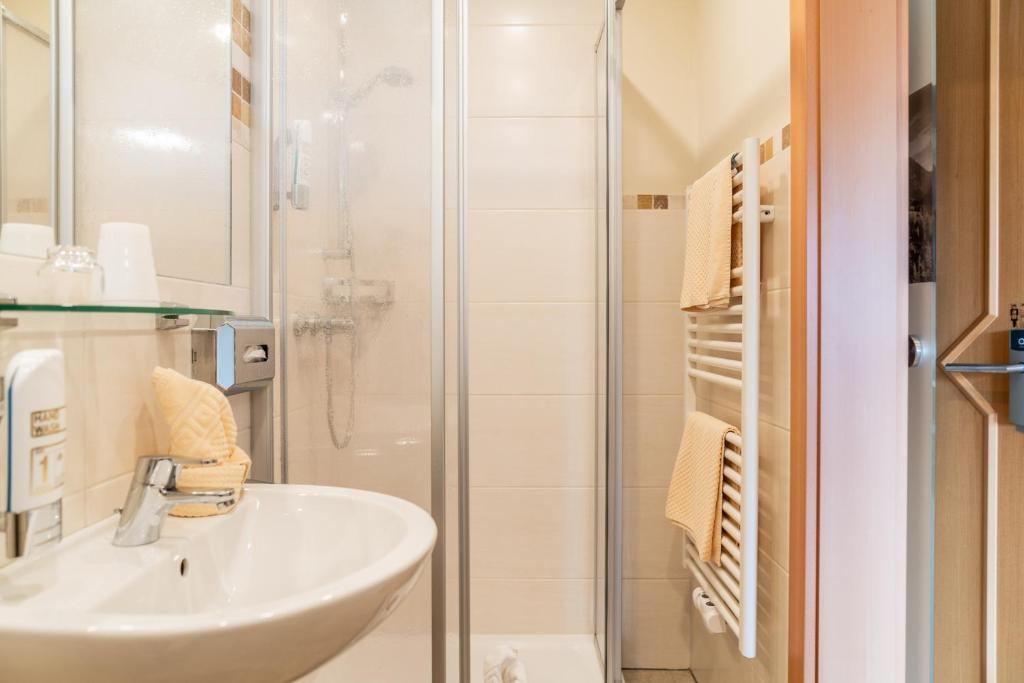 Koupelna v ubytování Aparthotel Ramsau