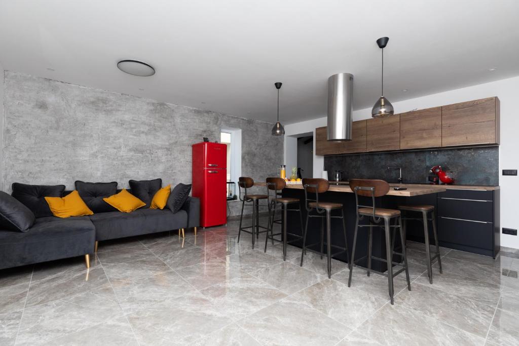 Kuchyňa alebo kuchynka v ubytovaní Luxury Apartman Tinel