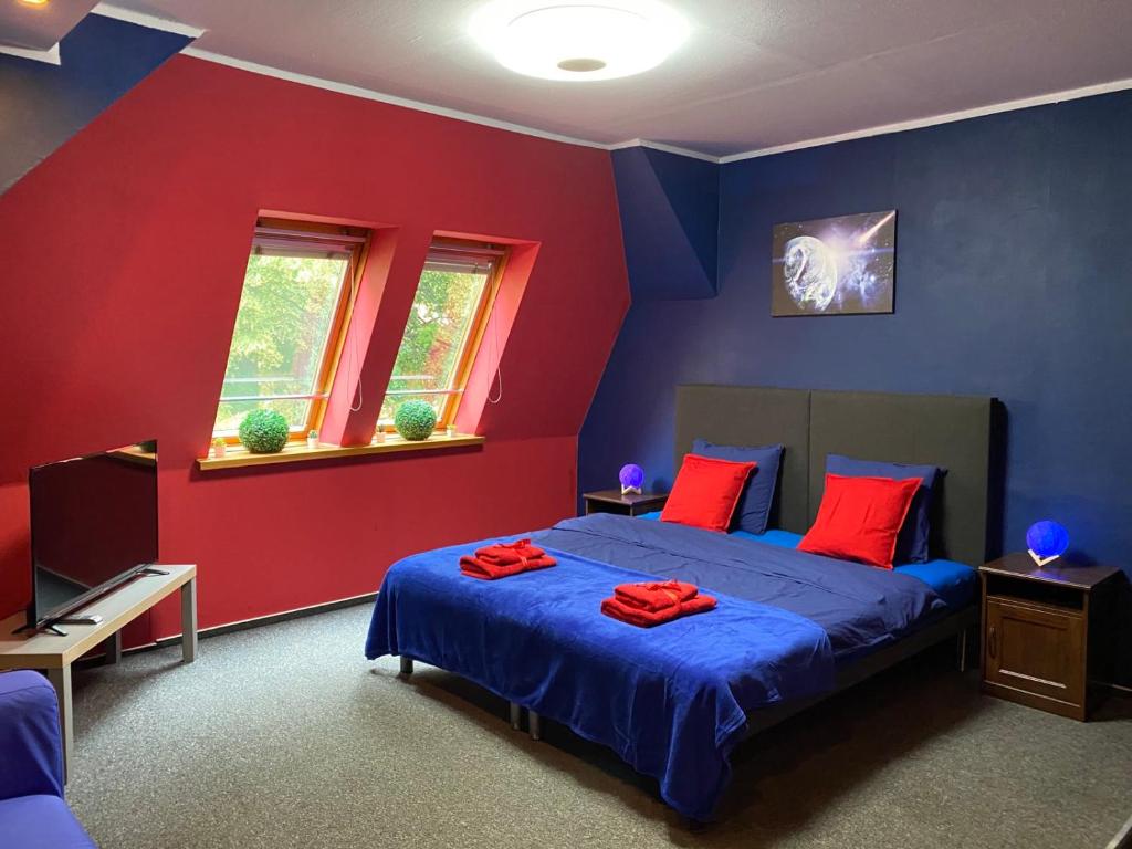 Posteľ alebo postele v izbe v ubytovaní Hostel Galaxy
