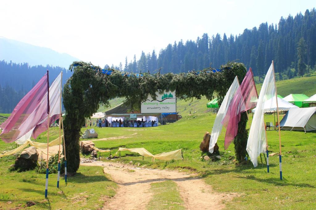 A garden outside Gulmarg Meadows