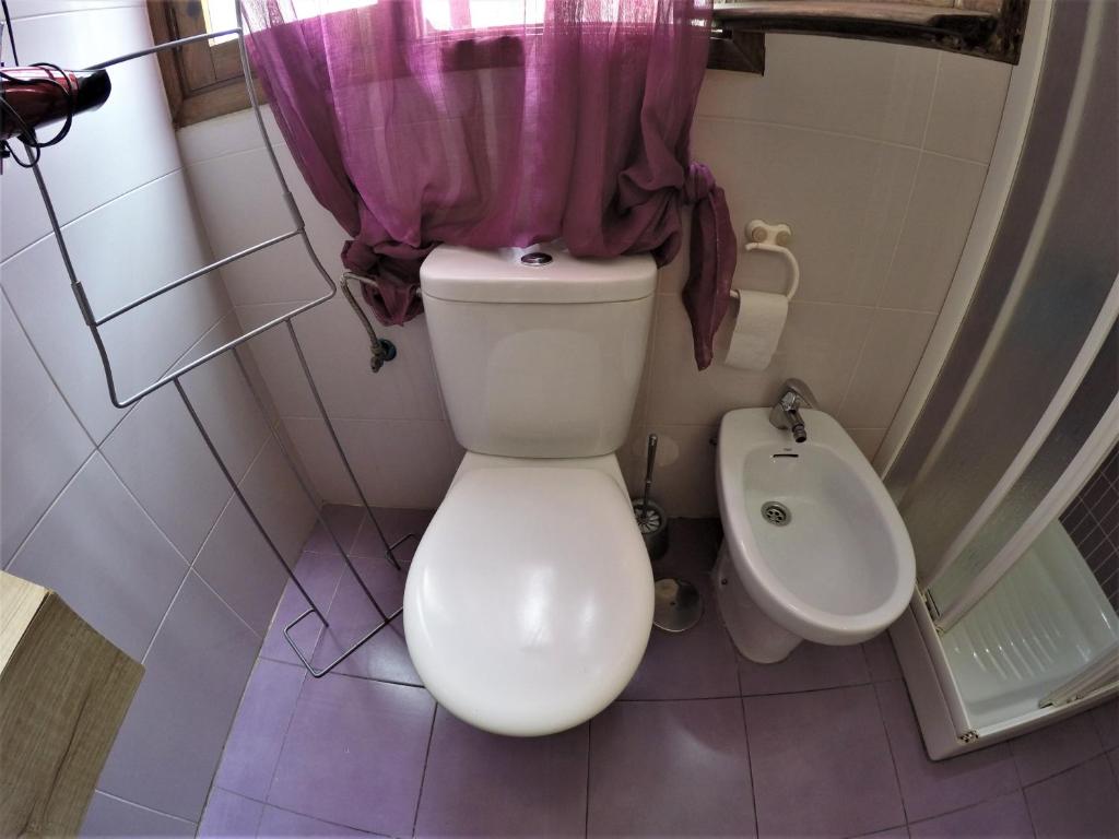 Koupelna v ubytování A Casa Mia