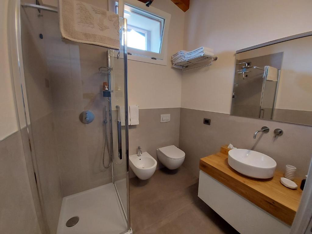 Koupelna v ubytování B&B Stella Alpina