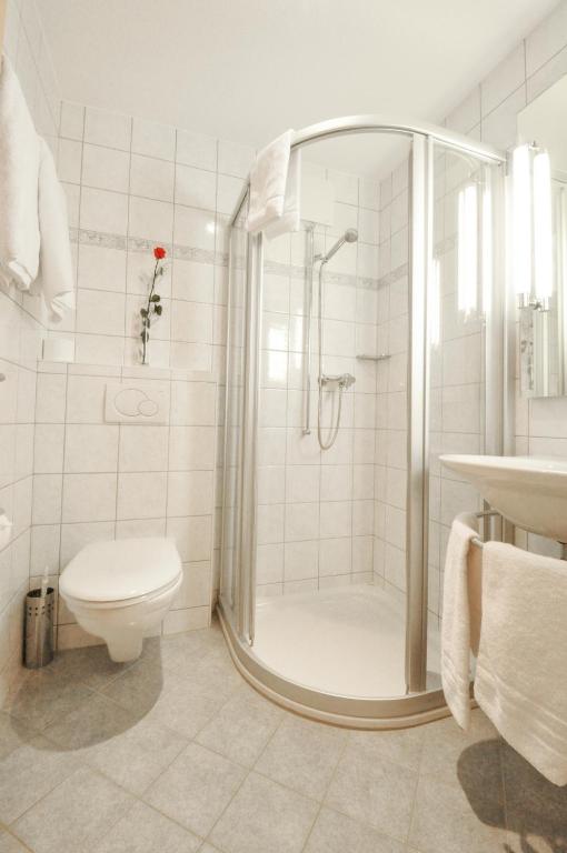 Koupelna v ubytování Haus Shangri-La