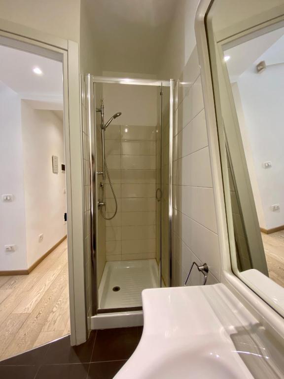 Koupelna v ubytování Plaza Rooms
