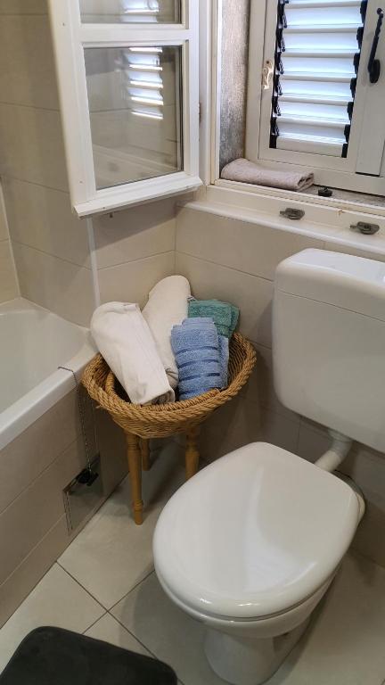 Koupelna v ubytování Franceska apartmani