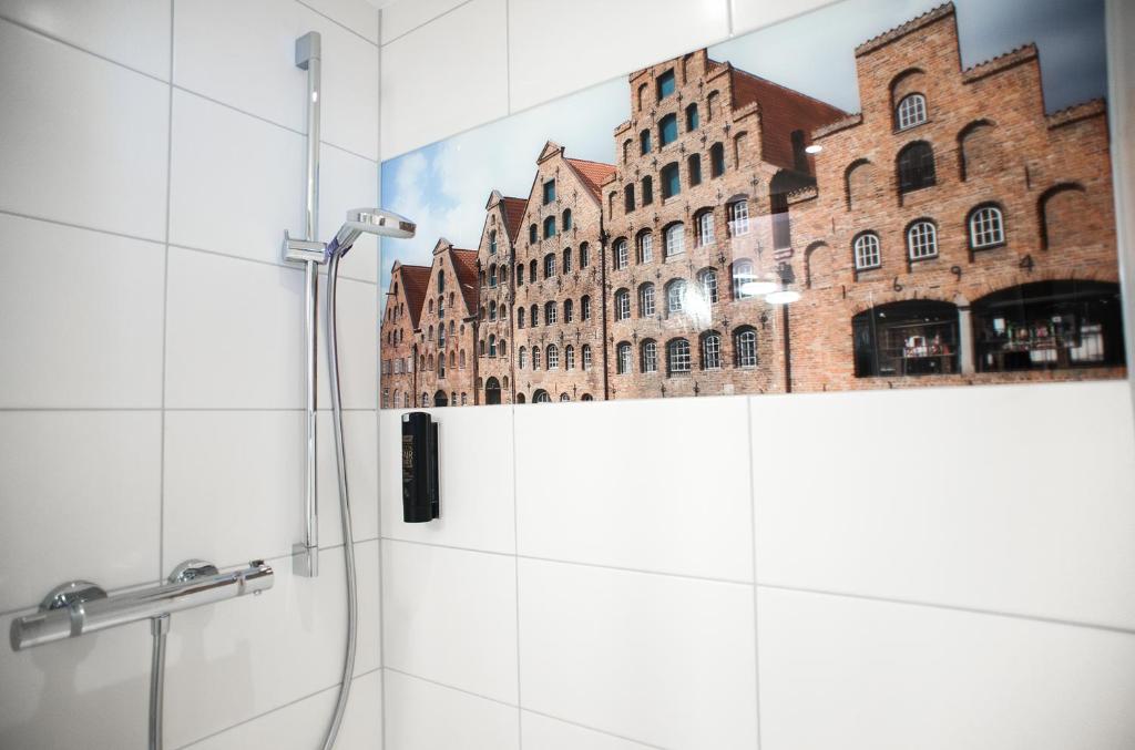 Koupelna v ubytování LIHO - einfach Lübeck