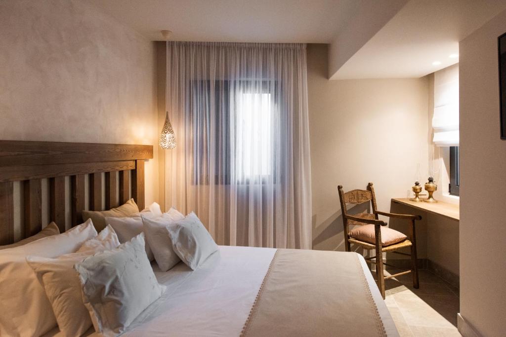 Postel nebo postele na pokoji v ubytování Cretan Soul