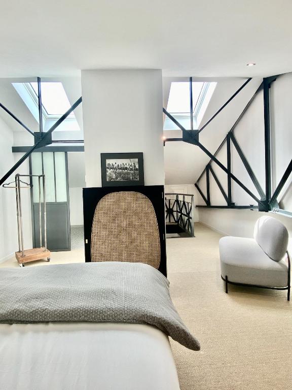 Ein Bett oder Betten in einem Zimmer der Unterkunft Villa Agrippa