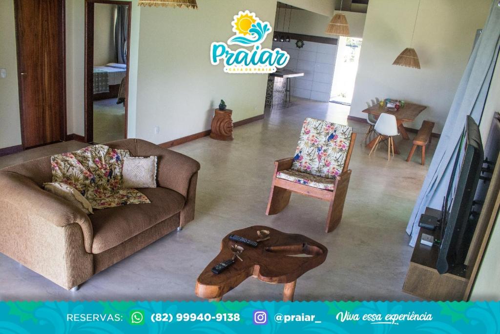  Praiar - Casa pé na areia - Patacho Milagres