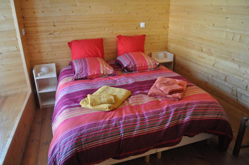 Postel nebo postele na pokoji v ubytování Eco Gite La Grange