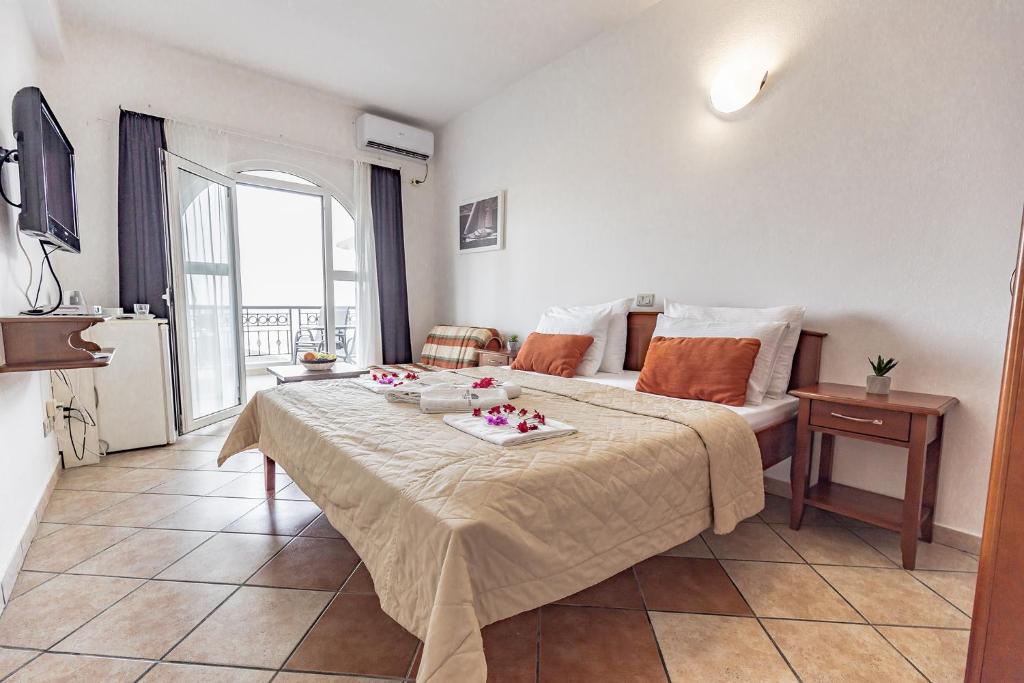 Posteľ alebo postele v izbe v ubytovaní Adriatic Apartment