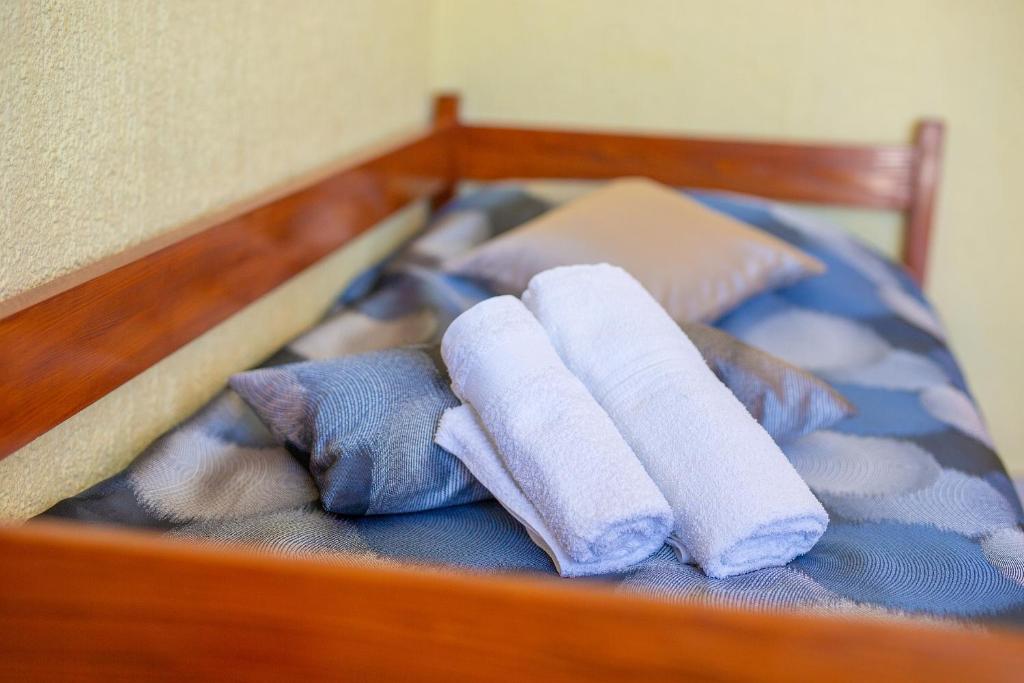 Postel nebo postele na pokoji v ubytování Stella Apartmani Malinska Samoborska 9