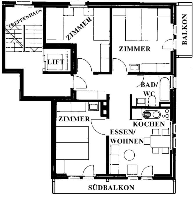 Ferienhaus-Apartment Golf - Appartamento Con Tre Camere Da Letto