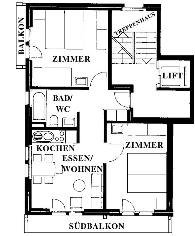 Ferienhaus-Apartment Golf - Appartamento Con Due Camere Da Letto