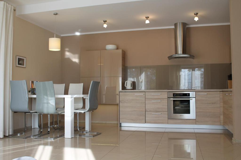 Kuchyňa alebo kuchynka v ubytovaní Apartament Panorama z widokiem na góry