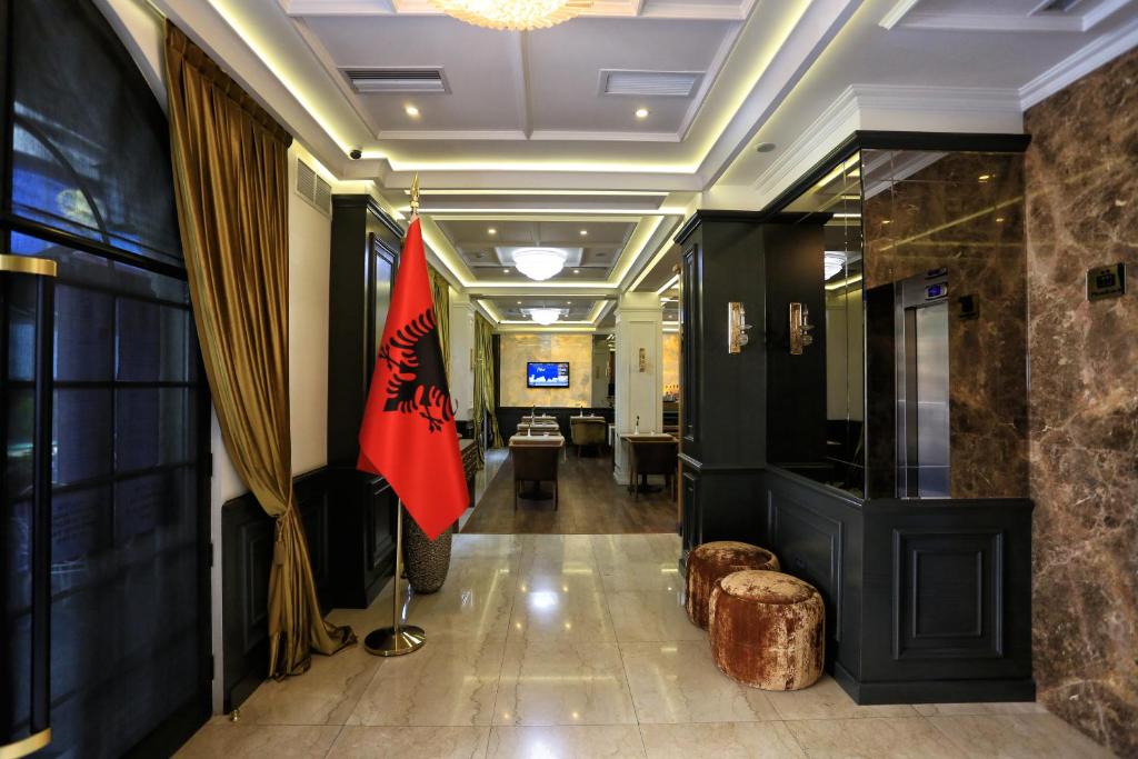 TV a/nebo společenská místnost v ubytování Eler Hotel