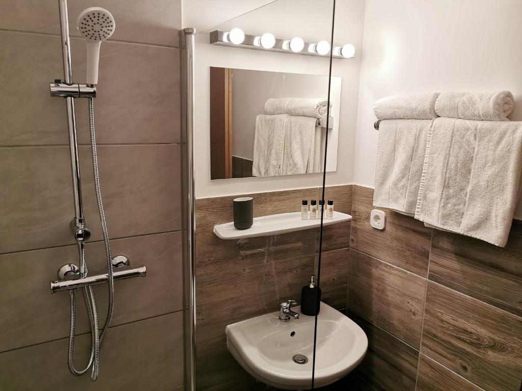 Kúpeľňa v ubytovaní Ferienwohnung Saunahaus