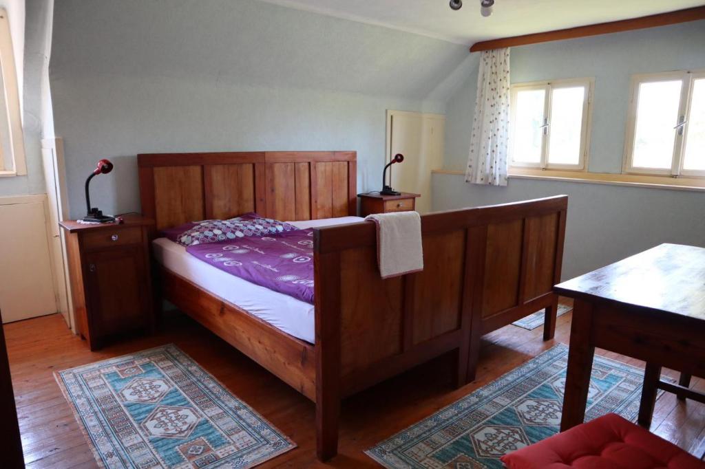 Postel nebo postele na pokoji v ubytování Ferienhaus Dobernigg