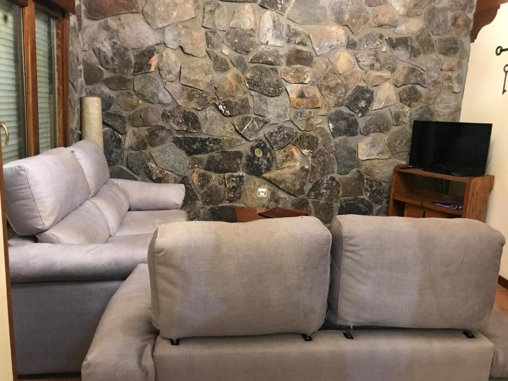 Posezení v ubytování El Relax de Sanabria